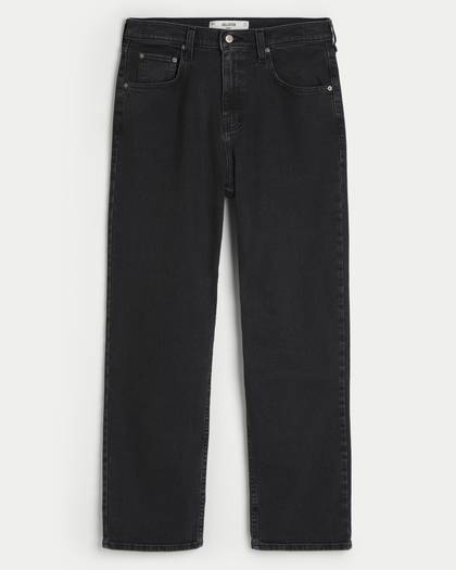 Washed Black Baggy Jeans