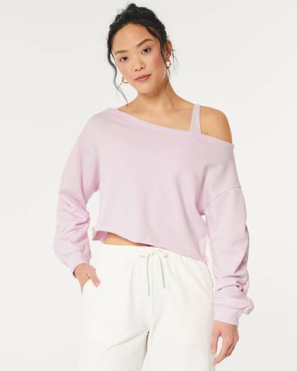 Gilly Hicks Off-the-Shoulder Crew Sweatshirt