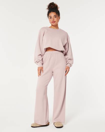 Hollister Feel Good Fleece Ultra High-Rise Wide-Leg Sweatpants