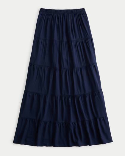 Five-Tiered Maxi Skirt