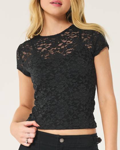 Lace Baby Tee