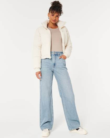 Ultra High-Rise Medium Wash Baggy Jeans
