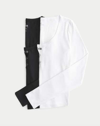 Seamless Fabric Henley 2-Pack