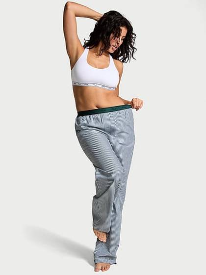 Cotton Poplin Logo Sleep Pants