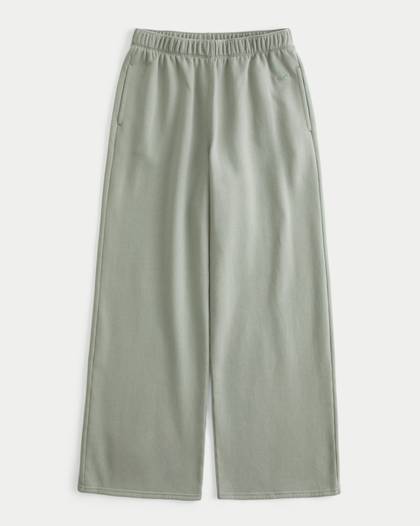Hollister Feel Good Fleece Wide-Leg Pants