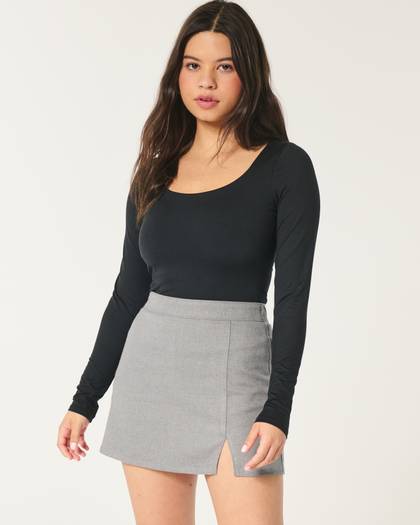 Ultra High-Rise A-Line Mini Skort