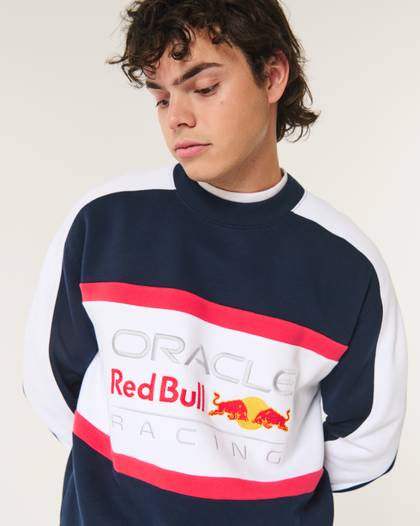 Relaxed Oracle Red Bull Racing Graphic Crew Sweatshirt