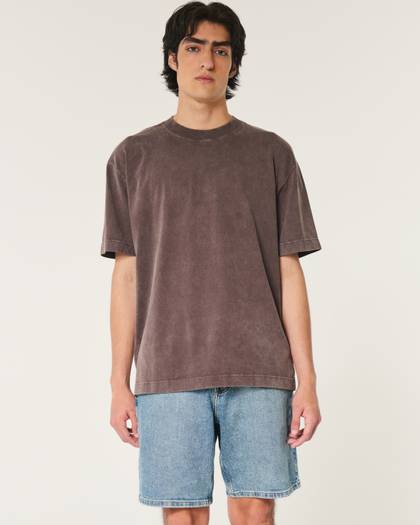 Medium Wash Loose Denim Shorts 9"