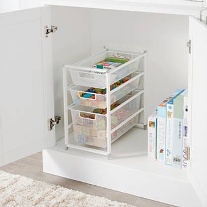 Elfa&reg; X-Narrow Cabinet Drawer Solution White