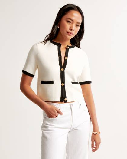 LuxeLoft Short-Sleeve Cardigan