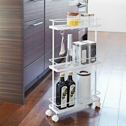 Yamazaki Tower Rolling Cart Black