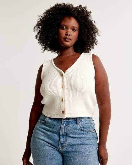 The A&F Mara Button-Up Sweater Vest