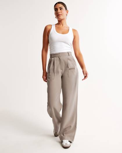 Curve Love A&F Sloane Tailored Pant