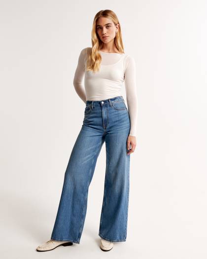 High Rise Wide Leg Jean