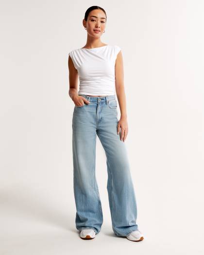 High Rise Wide Leg Jean