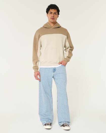 Light Wash Super Baggy Jeans