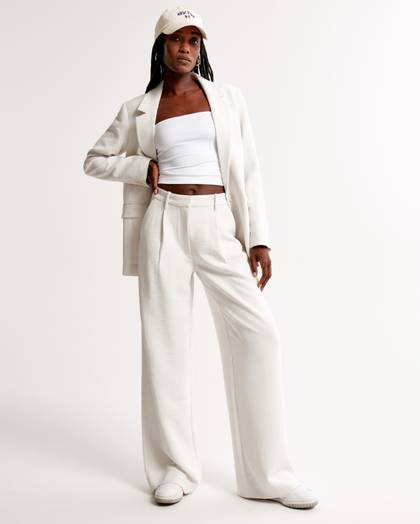 A&F Harper Tailored Premium Crepe Pant