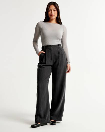 Curve Love A&F Sloane Tailored Pant