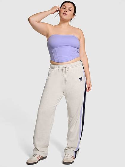 Ivy Fleece Straight-Leg Sweatpants