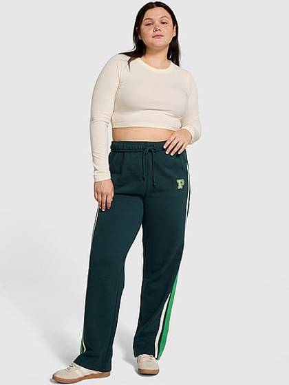 Ivy Fleece Straight-Leg Sweatpants