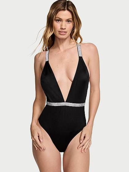 Shine Plunge One-Piece Swimsuit
