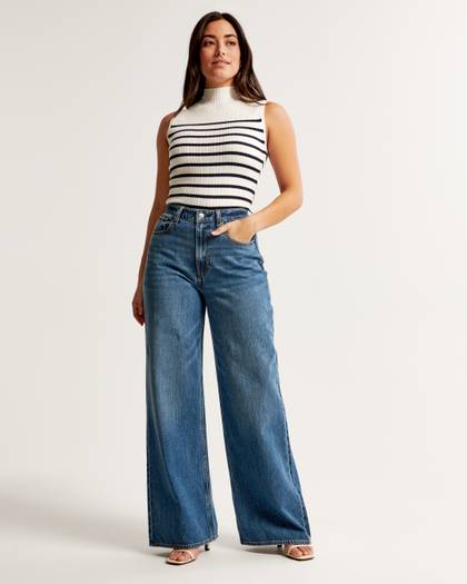 Curve Love High Rise Wide Leg Jean