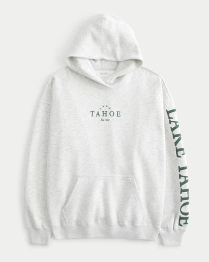Oversized Lake Tahoe Graphic Hoodie