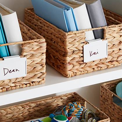 Bin Clip Label Silver Pkg/3