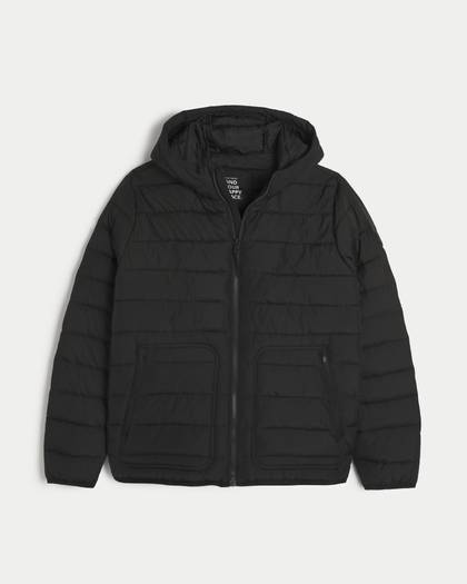 Gilly Hicks Lightweight Hooded Puffer Jacket