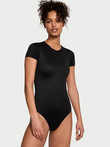 Bodywear by Victoria with FeatherSoft™ Innovation Short-Sleeve Bodysuit