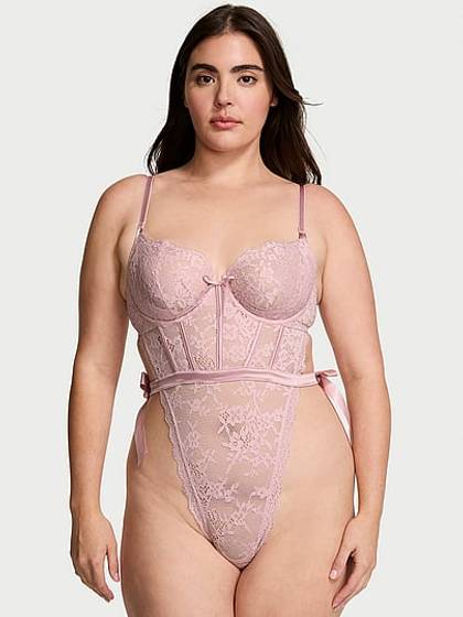 Wicked Unlined Lace Teddy