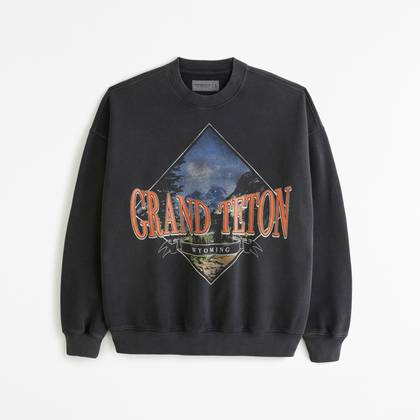 Grand Teton Graphic Crew Sweatshirt