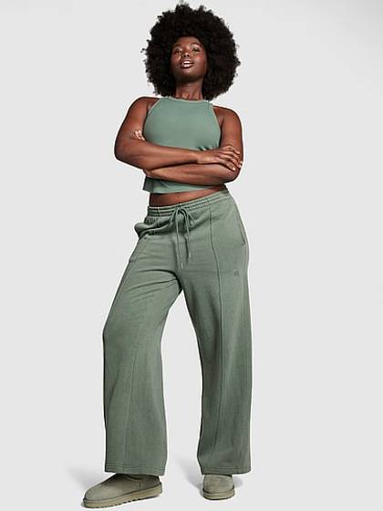 Ivy Fleece Wide-Leg Sweatpants