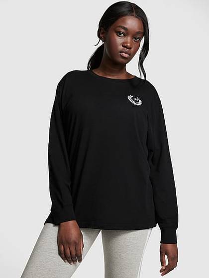 Campus Cotton Long-Sleeve Tee