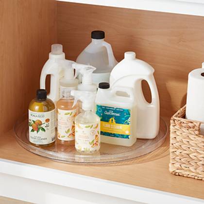Everything Organizer&reg; Shallow Large Turntable Clear