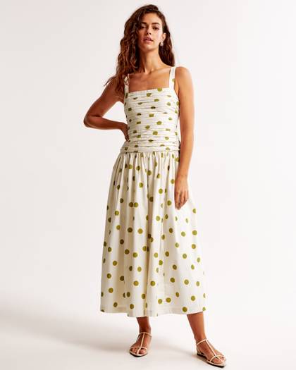The A&F Emerson Drop Waist Midi Dress