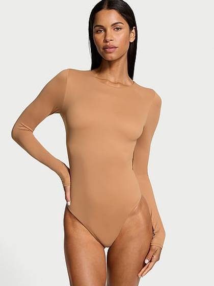 Bodywear by Victoria with FeatherSoft™ Innovation Long-Sleeve Bodysuit