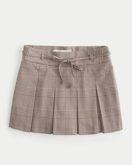 High-Rise Pleated Skort