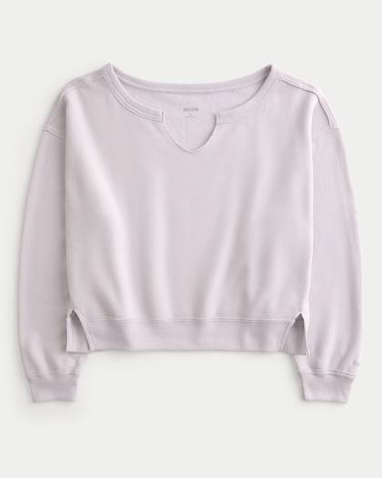 Oversized Off-the-Shoulder Sweatshirt