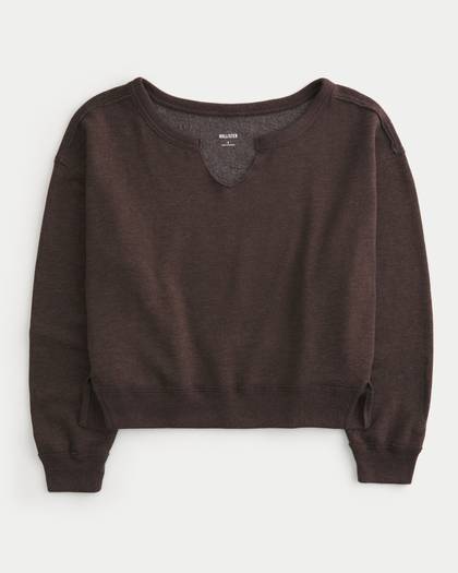 Oversized Off-the-Shoulder Sweatshirt