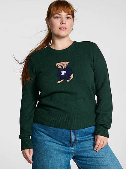 Collegiate Knit Crewneck Sweater