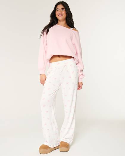Cozy Wide-Leg Pajama Pants
