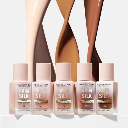 Revolution Skin Silk Radiant Satin Serum Foundation F8.5