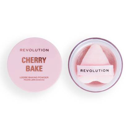 Makeup Revolution Y2k Cherry Bake Loose Powder & Puff