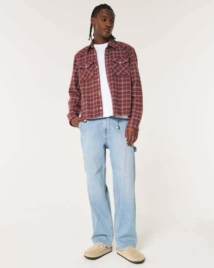 Light Wash Baggy Painter Jeans