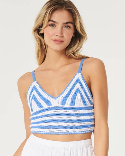 Crop Crochet-Style Bralette