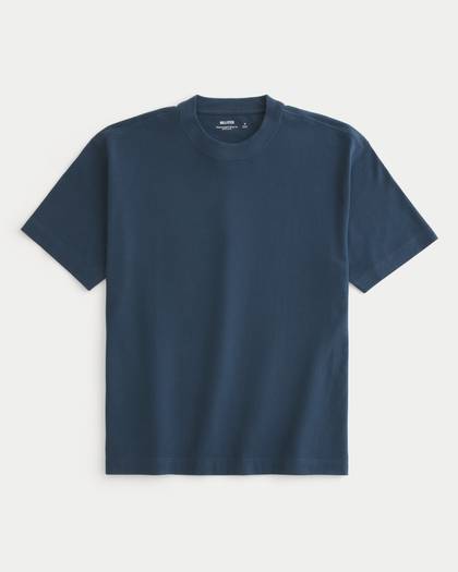 Boxy Heavyweight Cotton Crew T-Shirt