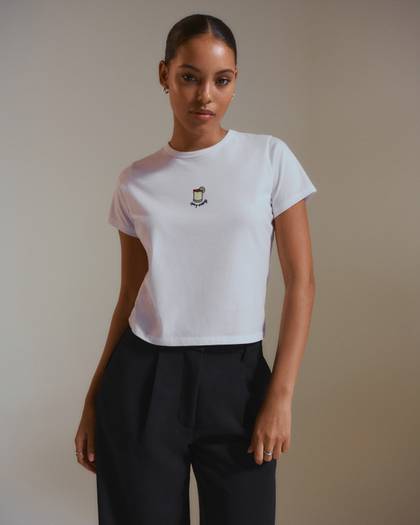 Short-Sleeve Margarita Graphic Skimming Tee