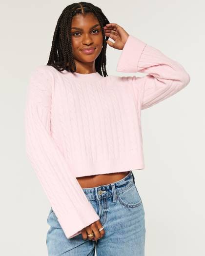 Hollister Comfy Cloud Cable-Knit Sweater