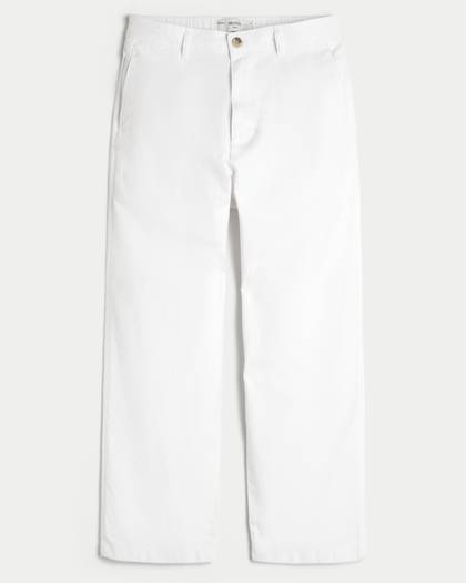 Linen-Blend Baggy Pants